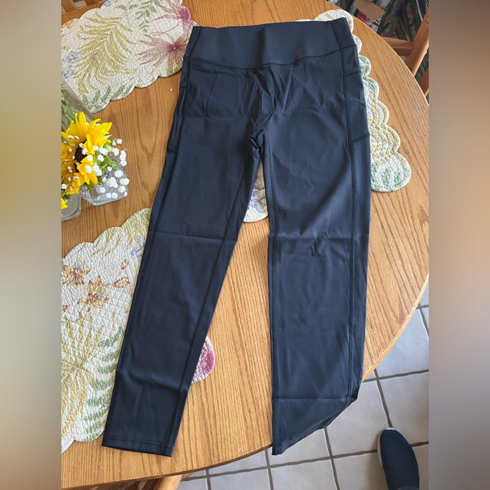 Woobilly Black Leggings With Pocket, NWOT, Size 2X
